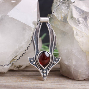 Voyager Necklace // Garnet