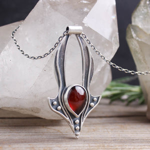 Voyager Necklace // Garnet