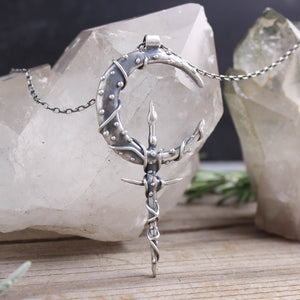 Voyager Moon Dagger Necklace