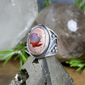 Warrior Ring // Mexican Fire Opal - Size 8.5 - Acid Queen Jewelry