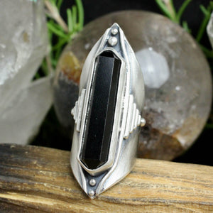Amplifier Ring // Onyx - Size 7