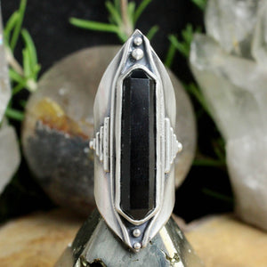 Amplifier Ring // Onyx - Size 7