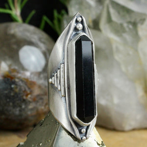 Amplifier Ring // Onyx - Size 7