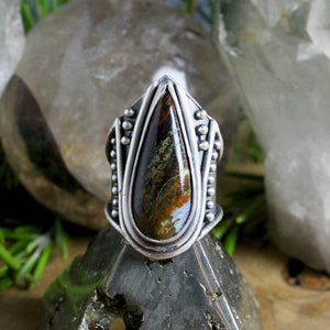 Warrior Ring // Pietersite- Size 8 - Acid Queen Jewelry