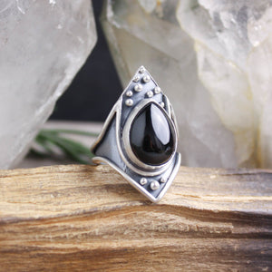 Warrior Ring // Black Spinel - Size 8