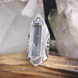 Amplifier Ring // Quartz - Size 9.5