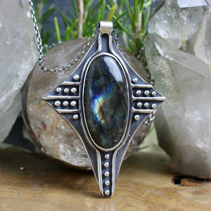Voyager Necklace // Labradorite - Acid Queen Jewelry