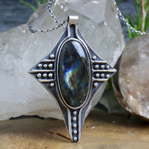 Voyager Necklace // Labradorite - Acid Queen Jewelry