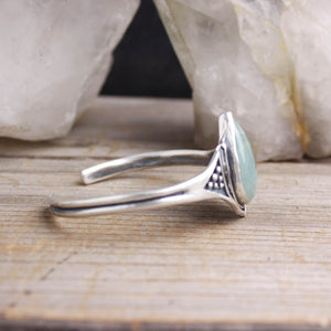 Warrior Bangle Bracelet // Aquamarine