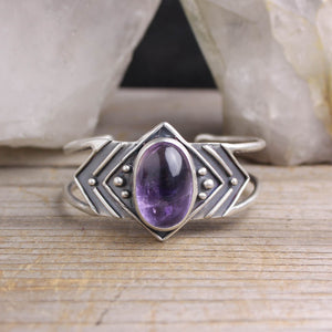 Warrior Double Bangle Bracelet // Amethyst