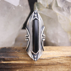 Amplifier Ring // Onyx - Size 6