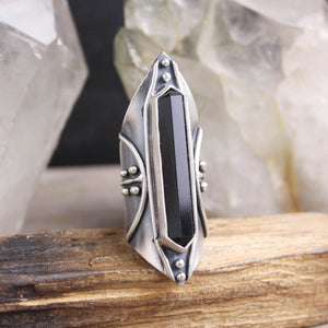 Amplifier Ring // Onyx - Size 6