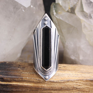 Amplifier Ring // Onyx - Size 9