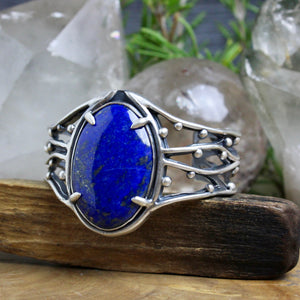 Warrior Laced Cuff // Lapis Lazuli - Acid Queen Jewelry