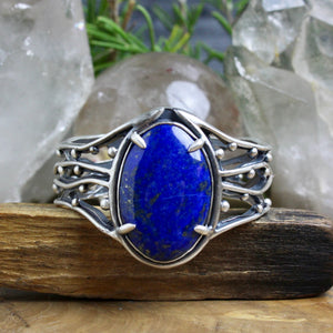 Warrior Laced Cuff // Lapis Lazuli - Acid Queen Jewelry