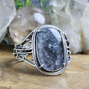 Warrior Laced Cuff // Hematoid Quartz - Acid Queen Jewelry