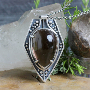 Voyager Necklace // Smoky Quartz - Acid Queen Jewelry