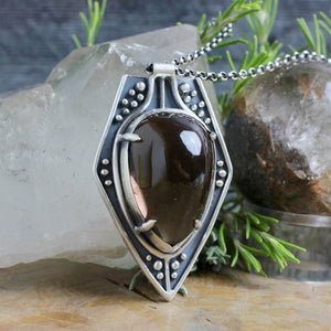 Voyager Necklace // Smoky Quartz - Acid Queen Jewelry