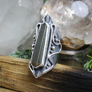 Amplifier Ring // Pyrite - Size 9 - Acid Queen Jewelry