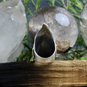 Warrior Ring // Agate - Size 7.25 - Acid Queen Jewelry