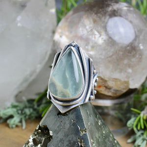 Warrior Ring // Aquamarine - Size 7.5 - Acid Queen Jewelry