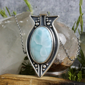 Voyager Necklace // Larimar - Acid Queen Jewelry