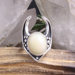 Moon Warrior Ring // Opal  - Size 6