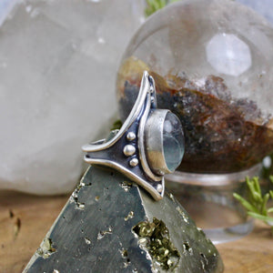 Warrior Ring // Rainbow Fluorite - SIZE 6 - Acid Queen Jewelry