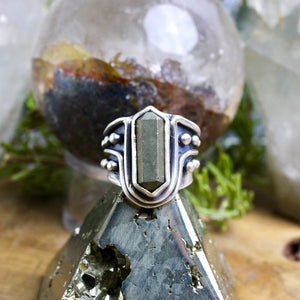 Warrior Ring // Pyrite DT - Size 6 - Acid Queen Jewelry