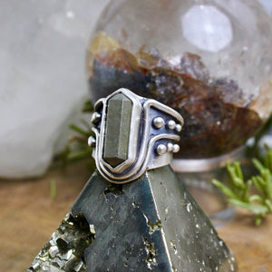 Warrior Ring // Pyrite DT - Size 6 - Acid Queen Jewelry