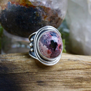 Warrior Ring // Mexican Fire Opal - Size 8 - Acid Queen Jewelry