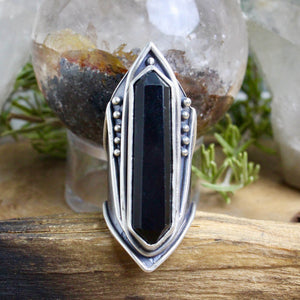 Amplifier Ring // Onyx - Size 9 - Acid Queen Jewelry