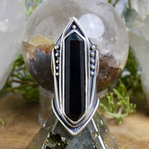 Amplifier Ring // Onyx - Size 9 - Acid Queen Jewelry