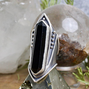 Amplifier Ring // Onyx - Size 9 - Acid Queen Jewelry