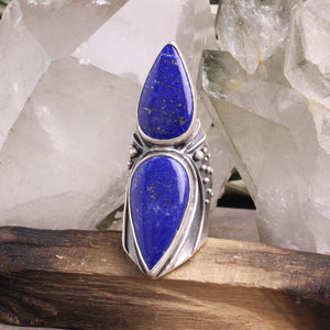 Warrior Shield Ring // Lapis Lazuli - Size 8