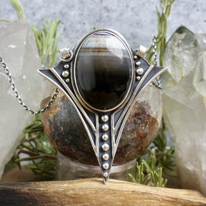 Voyager Necklace // Agate - Acid Queen Jewelry