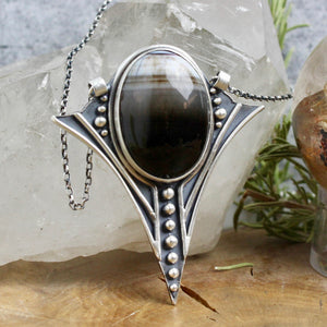 Voyager Necklace // Agate - Acid Queen Jewelry