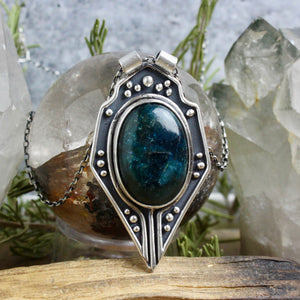 Voyager Necklace //  Blue Apatite - Acid Queen Jewelry