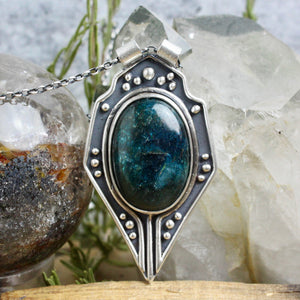 Voyager Necklace //  Blue Apatite - Acid Queen Jewelry