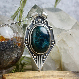 Voyager Necklace //  Blue Apatite - Acid Queen Jewelry