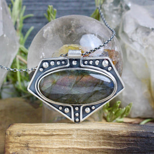 Voyager Necklace // Labradorite - Acid Queen Jewelry