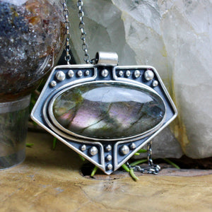 Voyager Necklace // Labradorite - Acid Queen Jewelry