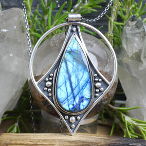Conjurer Necklace // Labradorite - Acid Queen Jewelry