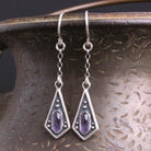 Maiden Dangle Earrings // Amethyst - Acid Queen Jewelry