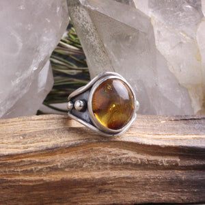 Warrior Ring // Amber- Size 5.5