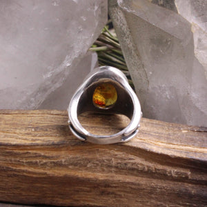 Warrior Ring // Amber- Size 5.5