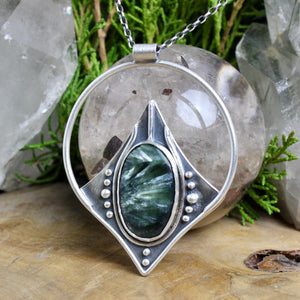 Conjurer Necklace // Seraphinite - Acid Queen Jewelry
