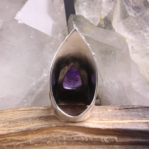 Warrior Shield Ring // Amethyst - Size 7 (Aquarius Collection)