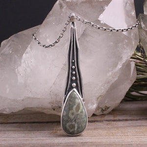Voyager Drop Necklace // Ocean Jasper