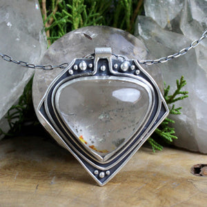 Voyager Necklace //  Quartz with Pyrite - Acid Queen Jewelry